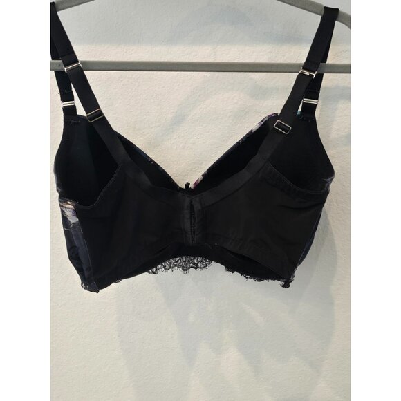 Cacique 40H Floral Lace Underwire Bra With Adjustable Straps - Picture 3 of 3